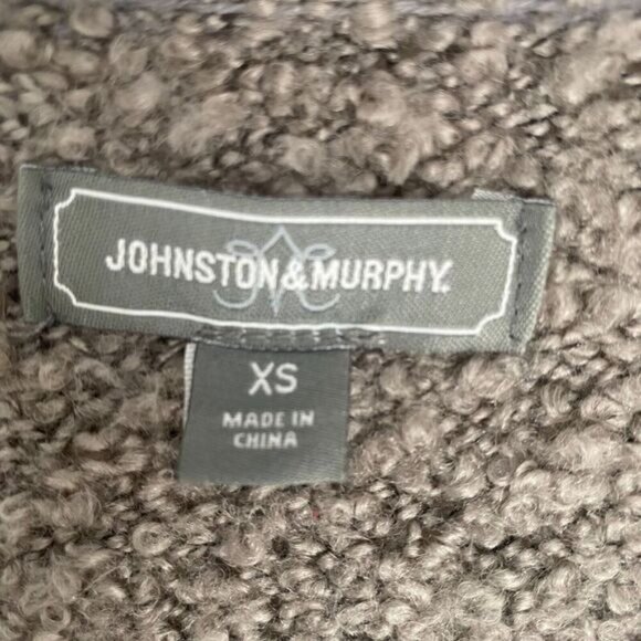 Johnston & Murphy Open-Front Slub Knit Cardigan Women's Size XS Wool Comfort - Picture 2 of 14